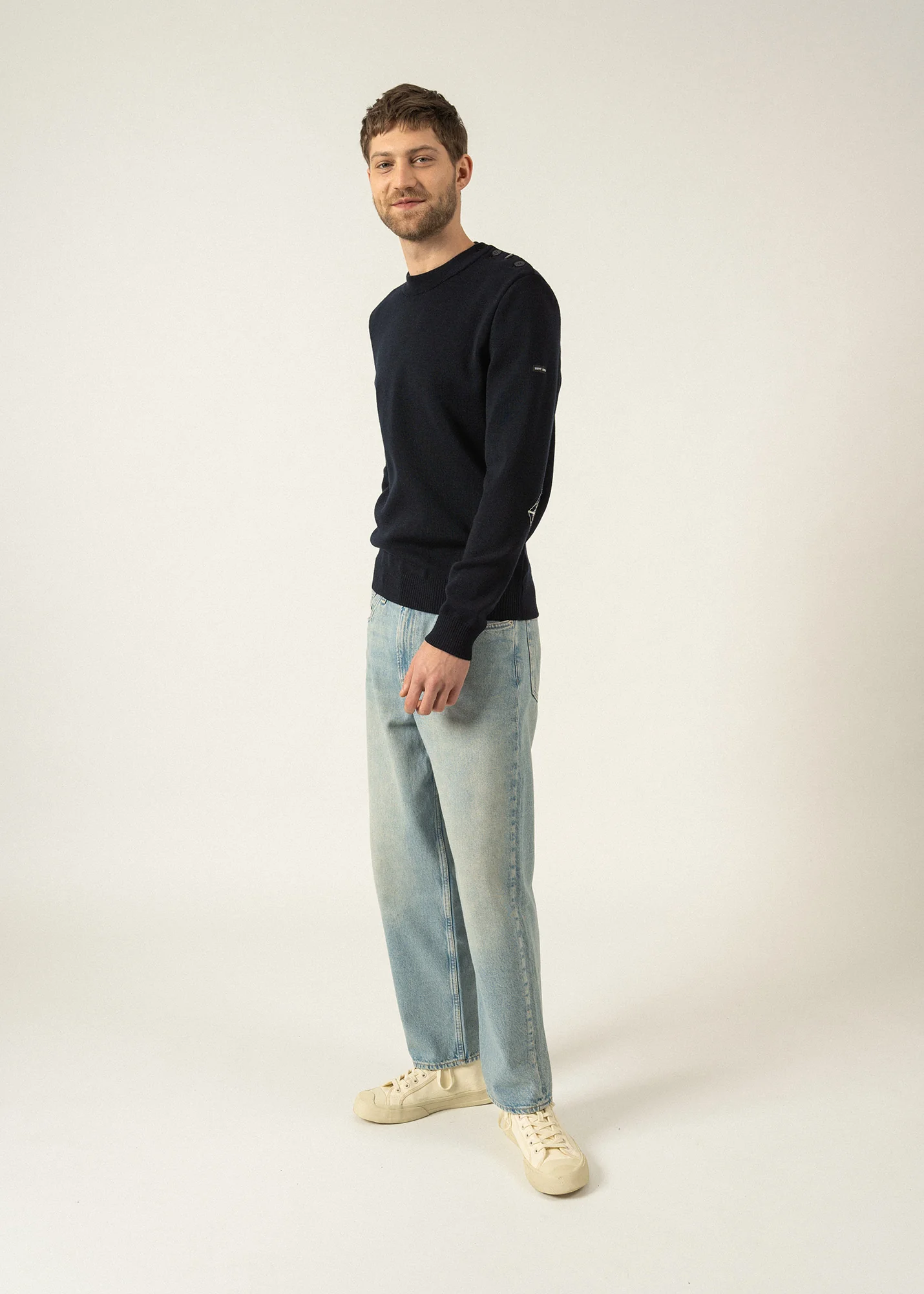 Pull Mondiovision x La tour Eiffel (NAVY/ECUME) - Image 3