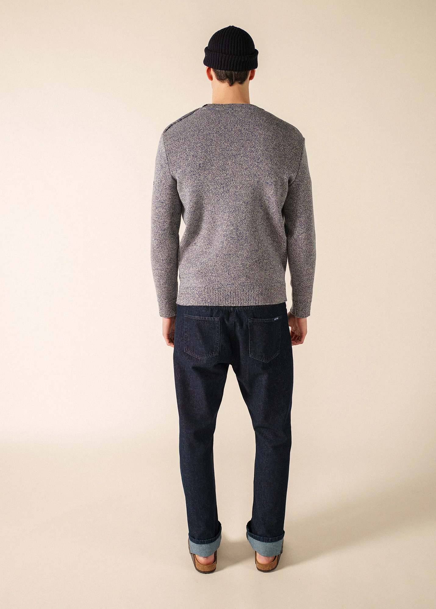 Pull marin Cancale (JEAN/ECRU) - Image 2