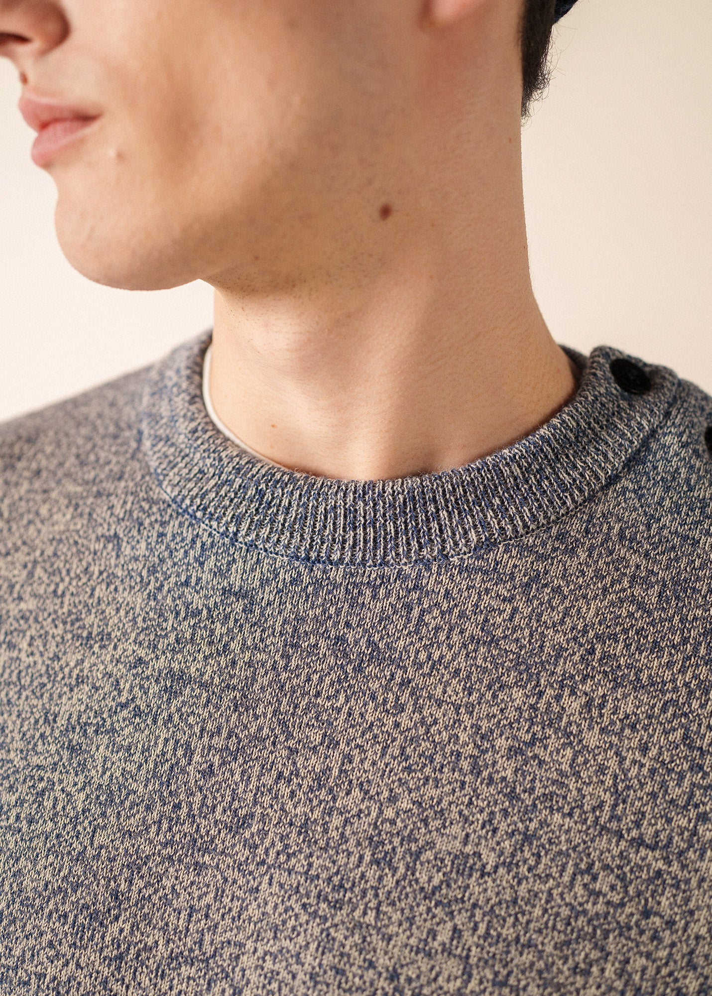 Pull marin Cancale (JEAN/ECRU) - Image 4