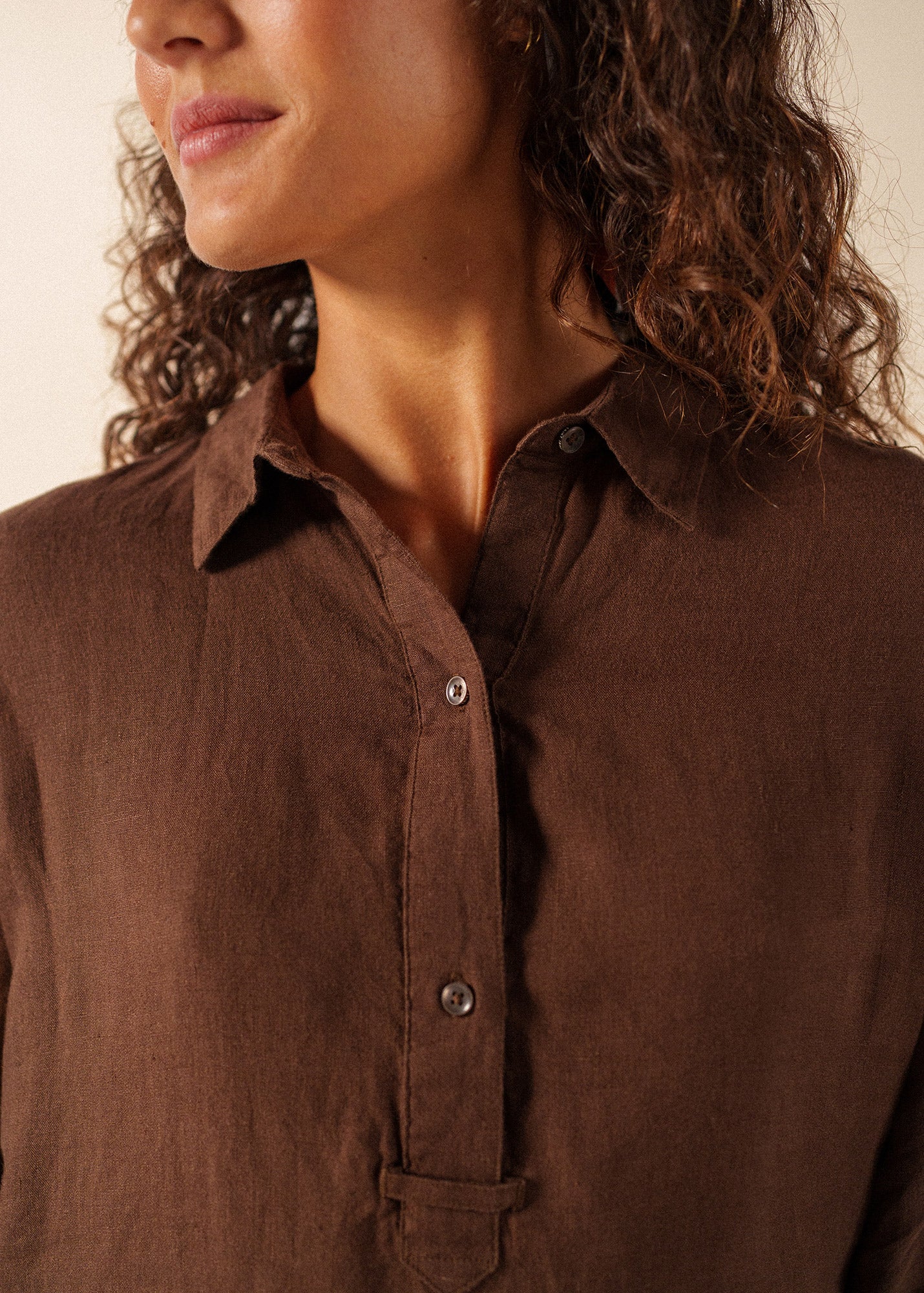 Robe Léonie lin (EXPRESSO) - Image 4