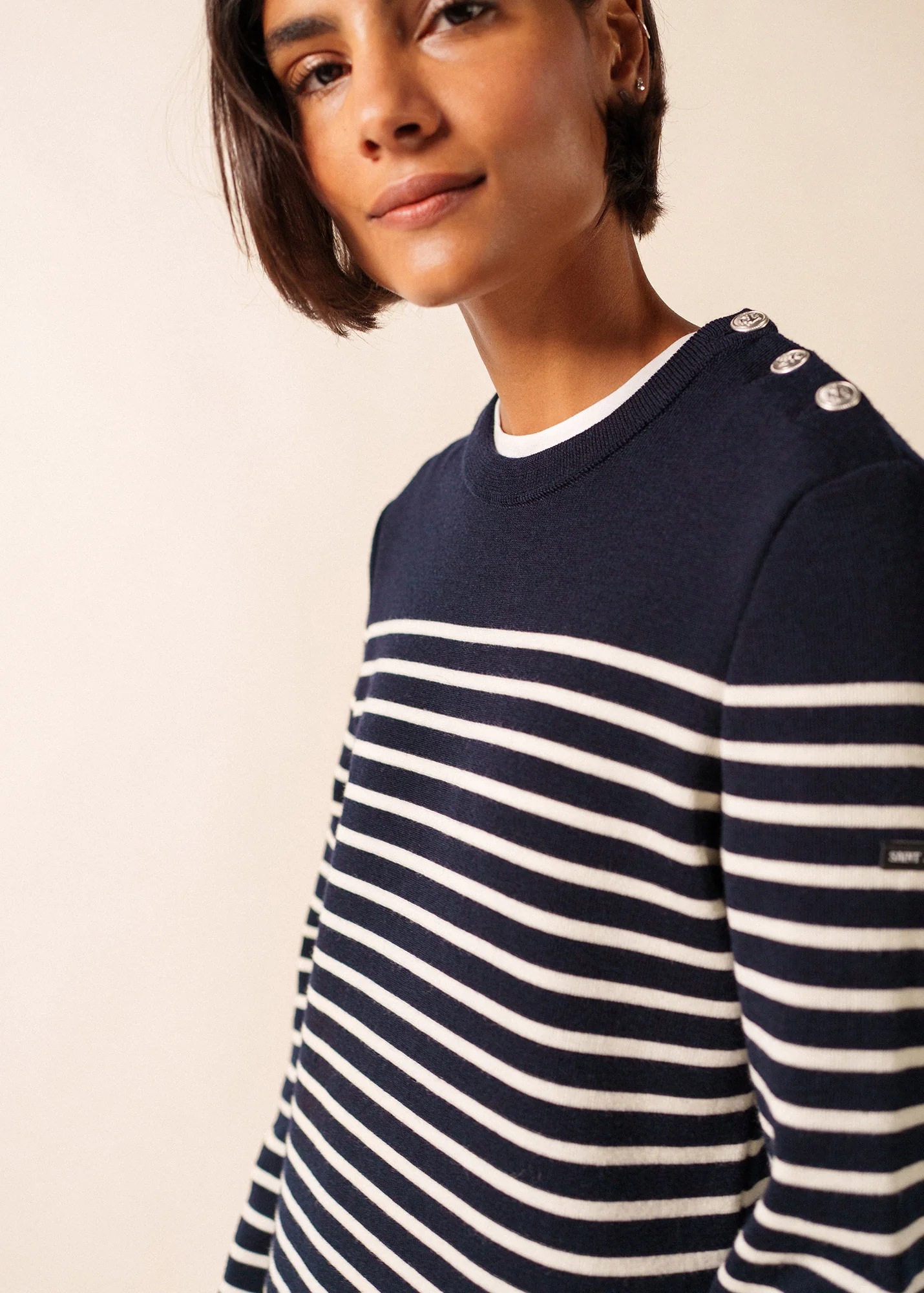 Robe longue Marée (NAVY/ECUME) - Image 3
