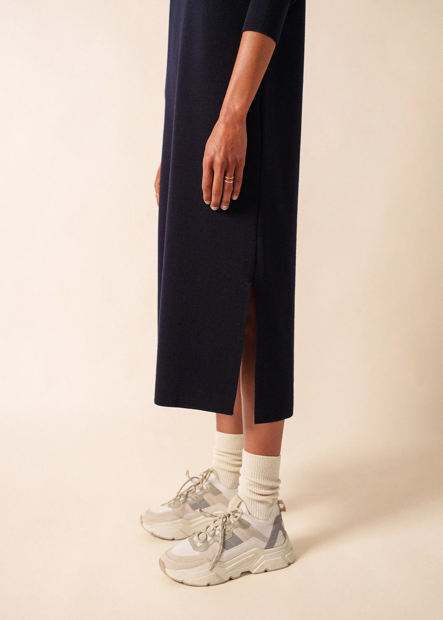 Robe longue Marée (NAVY) - Image 6