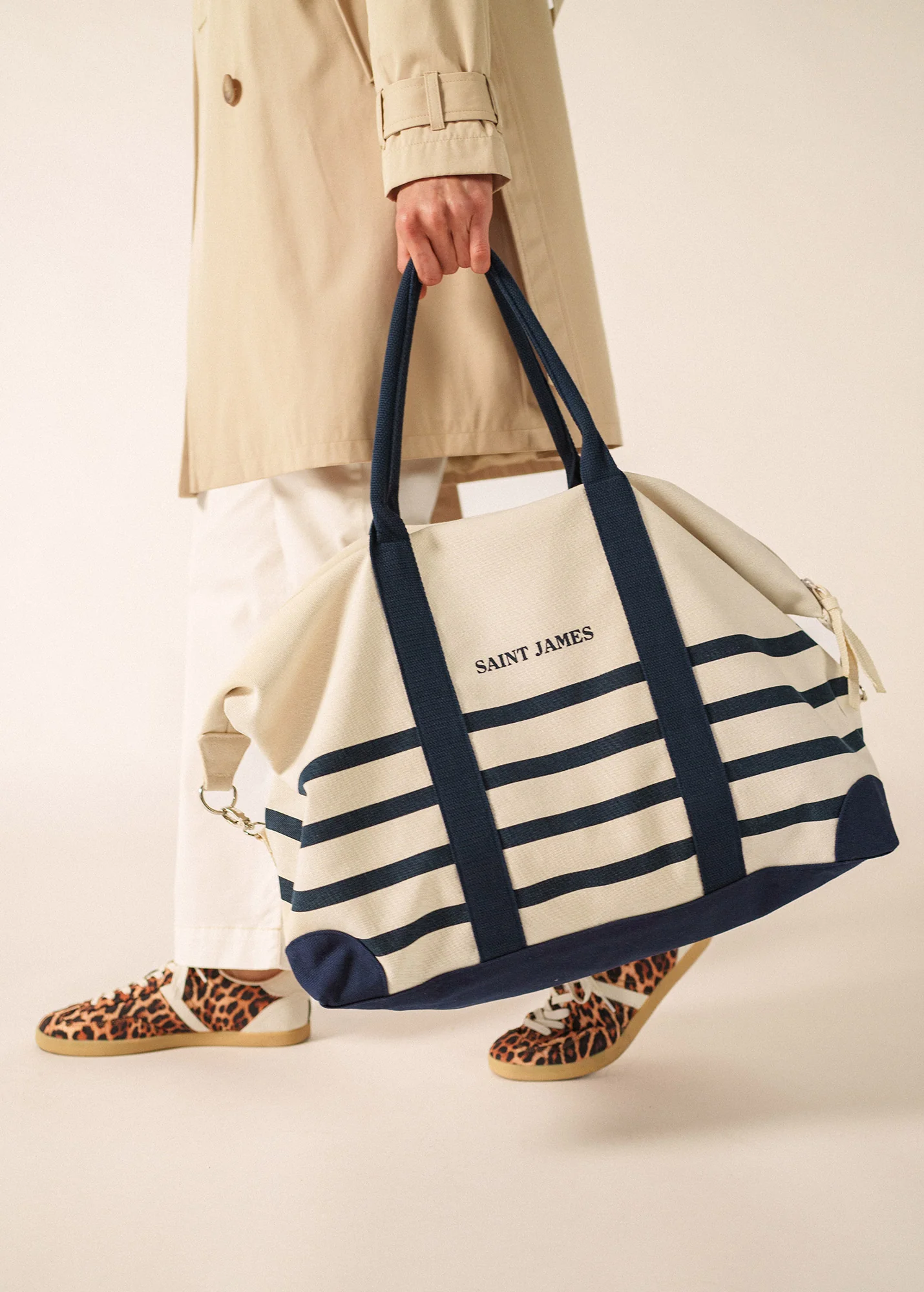 Sac Week-end (ECRU/MARINE) - Image 3
