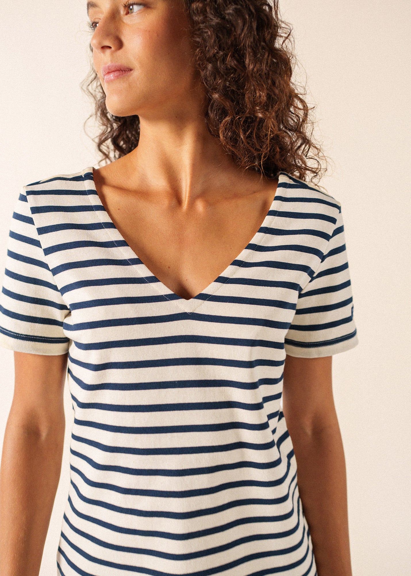 T-shirt Agon (ECRU/MARINE) - Image 3