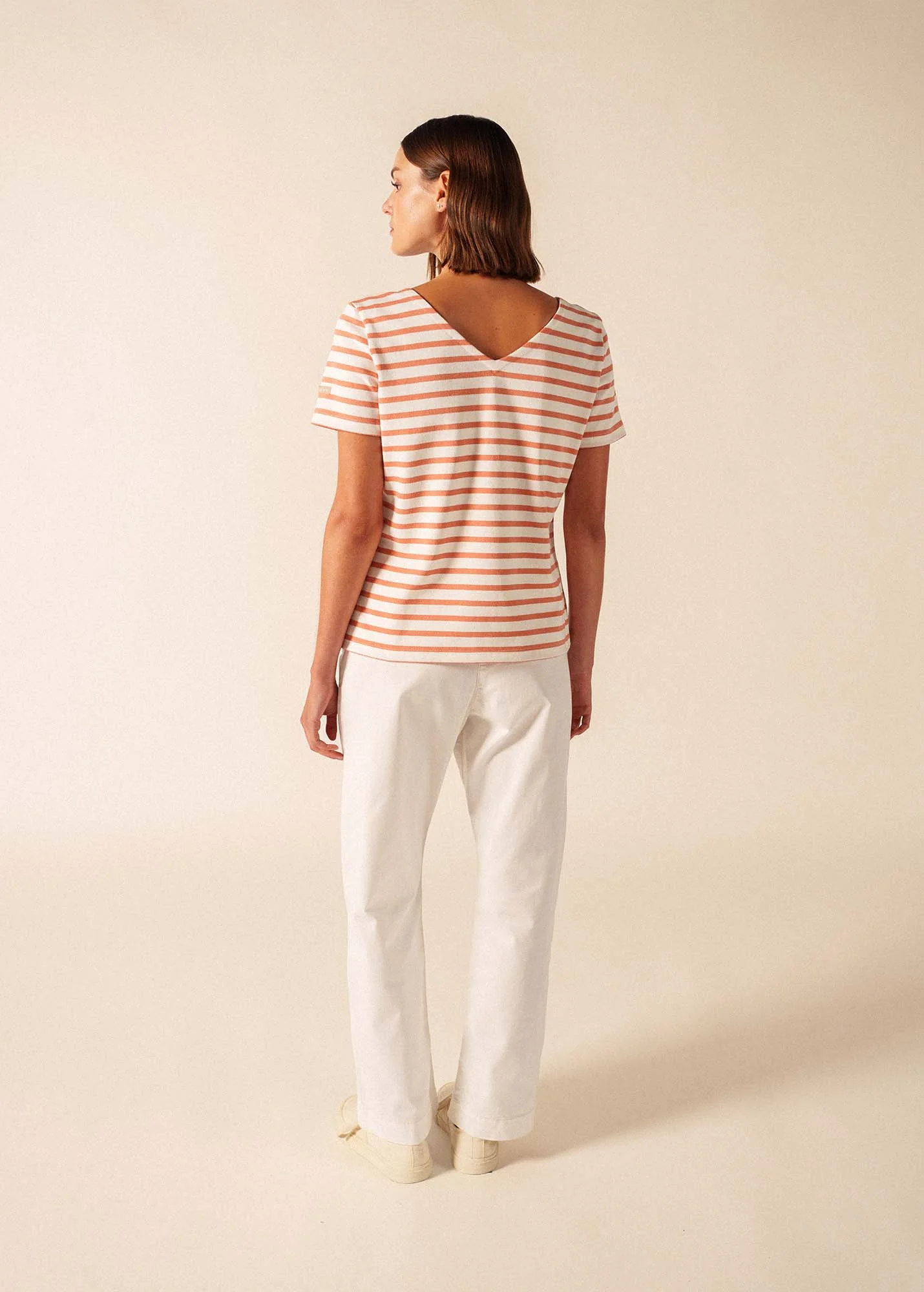 T-shirt Agon (NEIGE/ARGILE) - Image 2