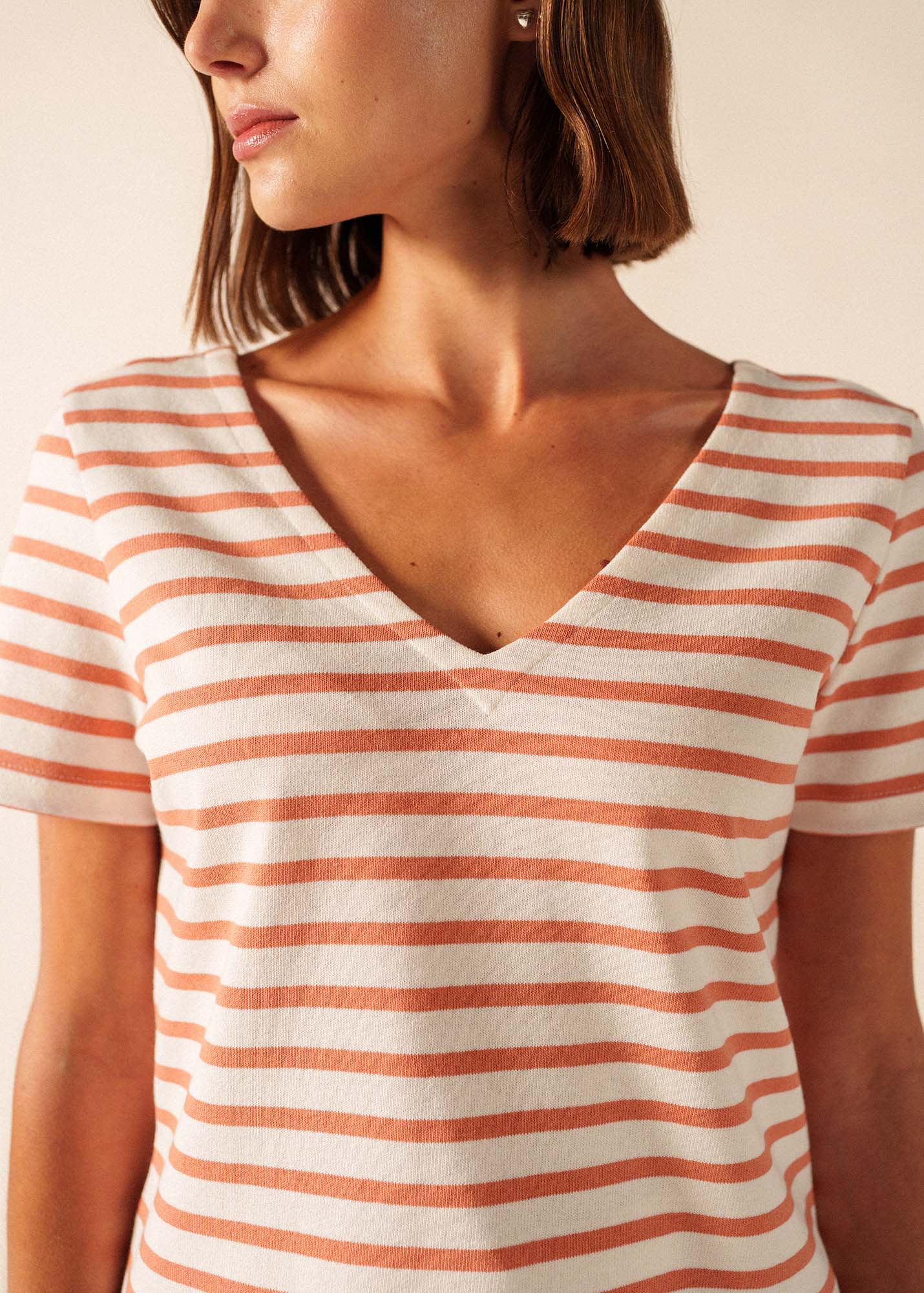 T-shirt Agon (NEIGE/ARGILE) - Image 4