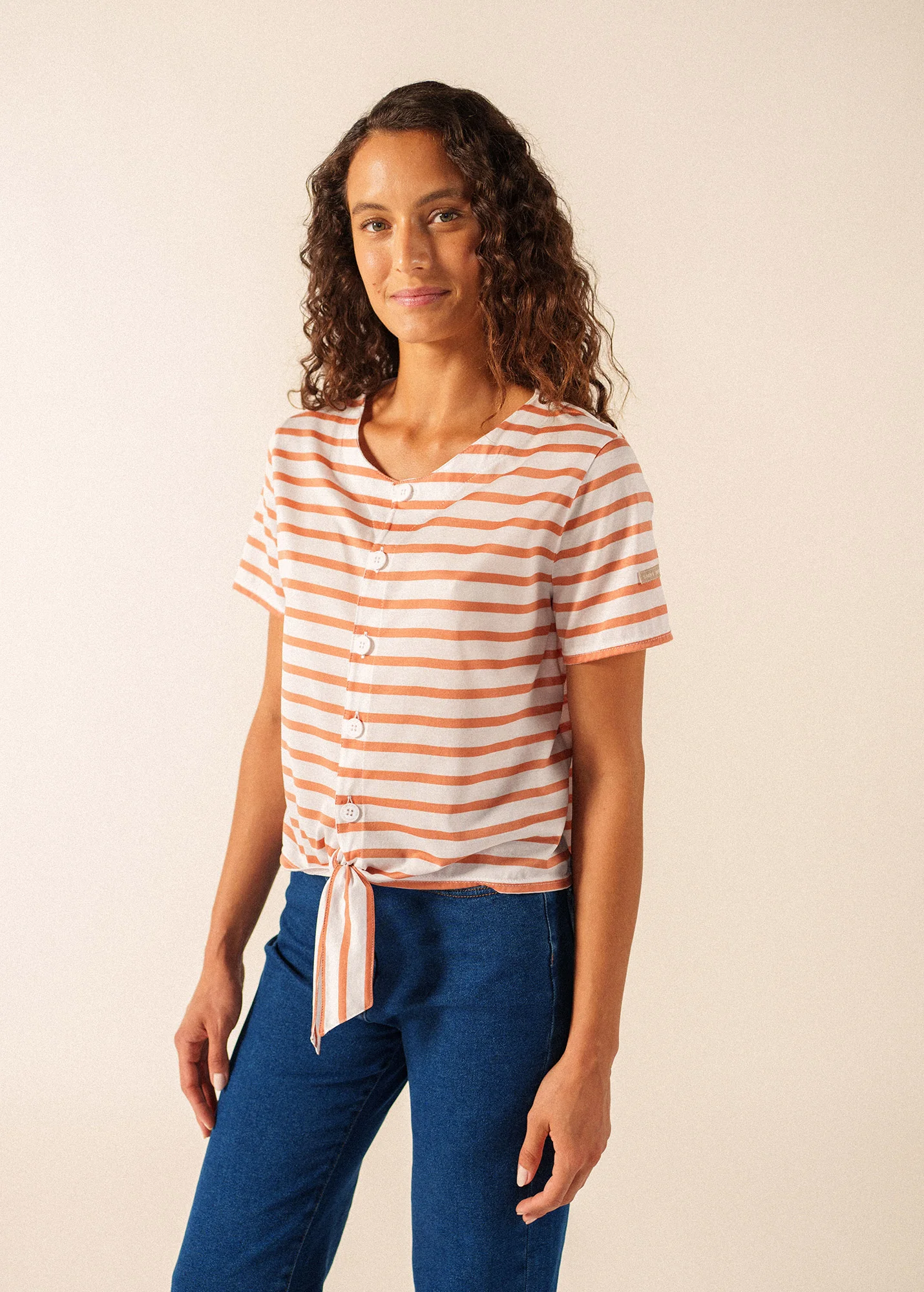 T-shirt Mistral (NEIGE/ARGILE) - Image 3