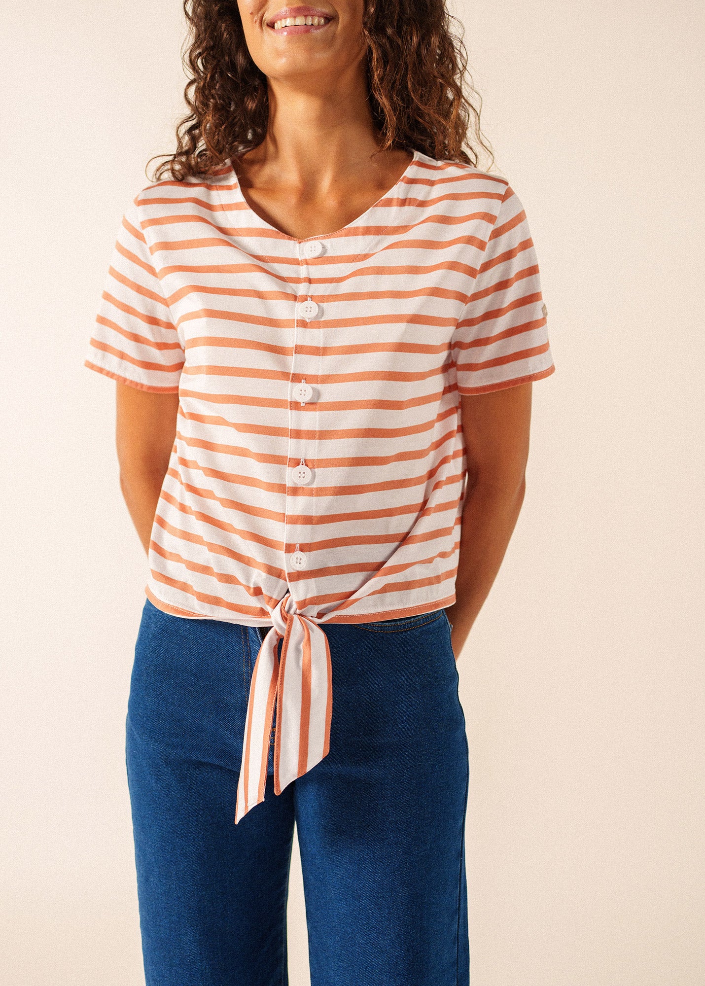 T-shirt Mistral (NEIGE/ARGILE) - Image 4