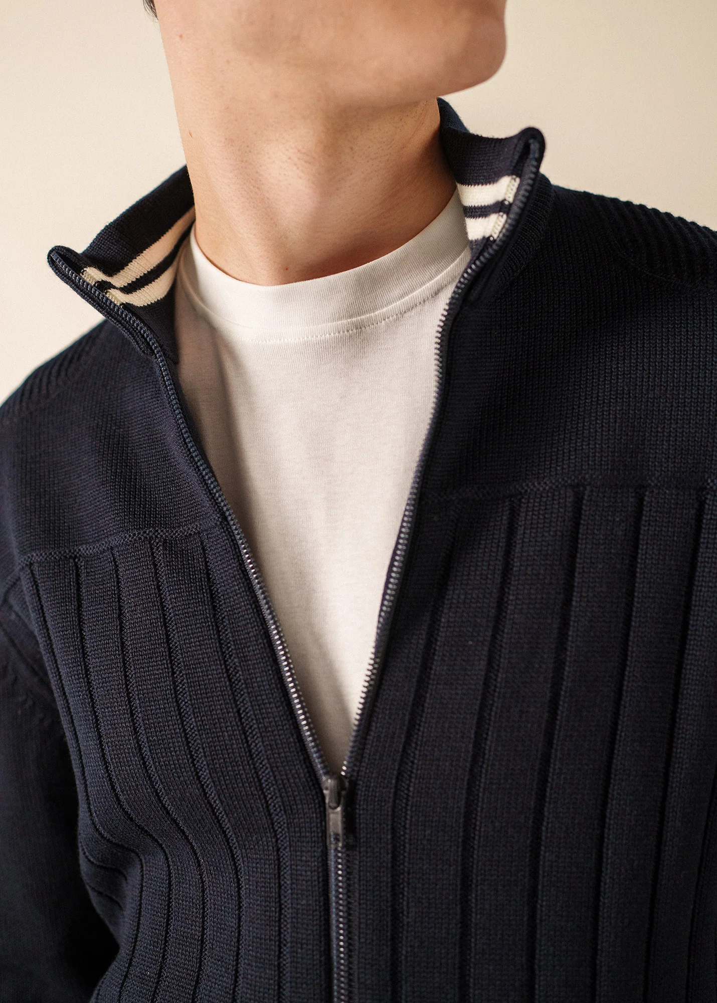 Gilet Calypso Réédit (NAVY/BLANC) - Image 3