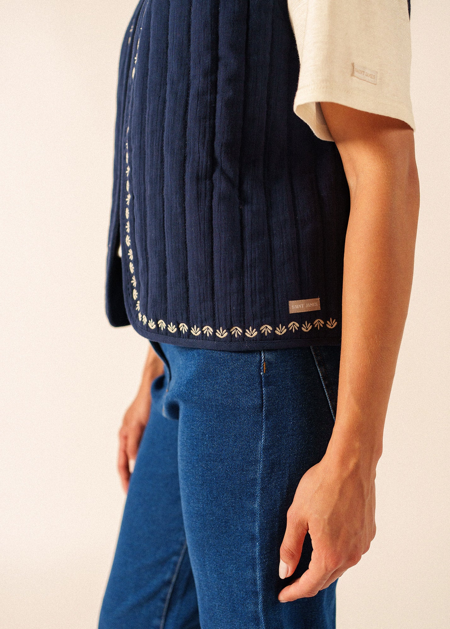Veste Ste Lily (MARINE/TOILE) - Image 5